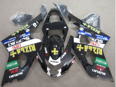 Carenados Moto Suzuki GSXR 600 2004-2005 - Negro Brillante Blanco Verde Amarillo Rizla Baratos
