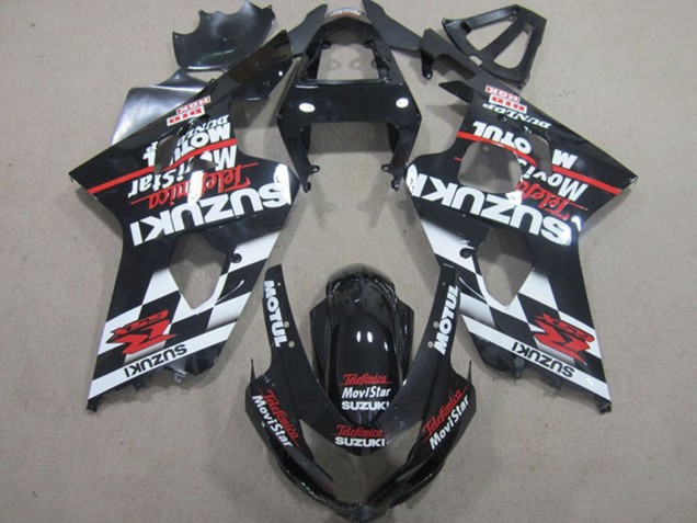 Carenados Moto Suzuki GSXR 600 2004-2005 - Negro Brillante Rojo Blanco Telefumica MoviStar Baratos