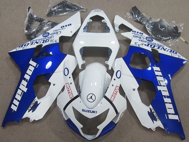 Carenados Moto Suzuki GSXR 600 2004-2005 - Blanco Azul Jordan Motul Baratos
