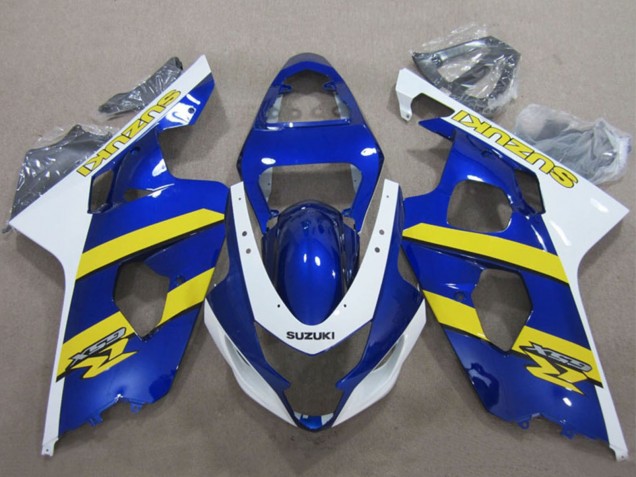 Carenados Moto Suzuki GSXR 600 2004-2005 - Azul Blanco Amarillo Baratos