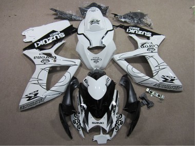 Carenados Moto Suzuki GSXR 600 2006-2007 - Blanco Negro Corona Extra Baratos