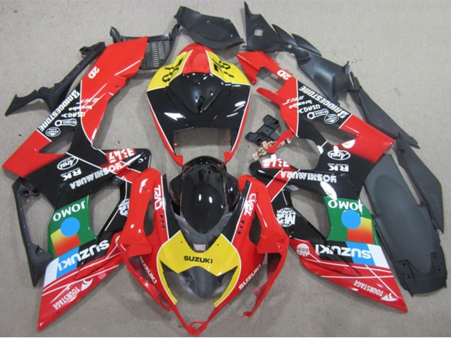 Carenados Moto Suzuki GSXR 600 2006-2007 - Rojo Amarillo Verde Azul Negro JOMO Baratos
