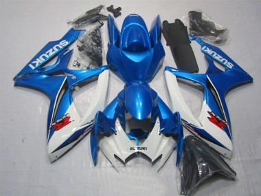 Carenado Moto Suzuki GSXR 600 2006-2007 - Blanco Azul Rojo Baratos