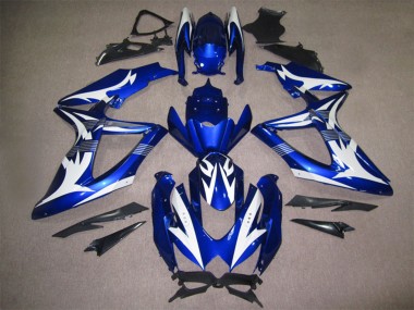 Carenados Moto Suzuki GSXR 600 2008-2010 - Blanco Azul Baratos