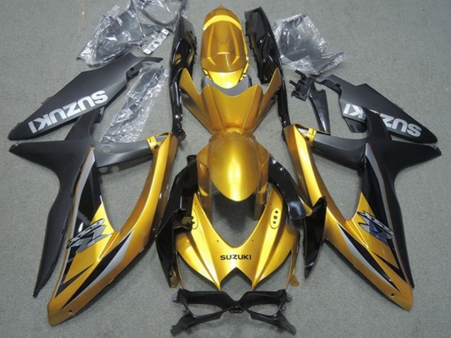 Carenados Moto Suzuki GSXR 600 2008-2010 - Oro Negro Mate Baratos