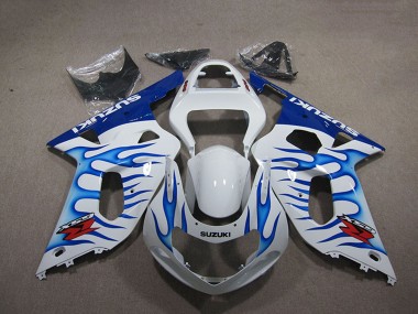 Carenados Moto Suzuki GSXR 750 2001-2003 - Blanco Azul Llama Baratos