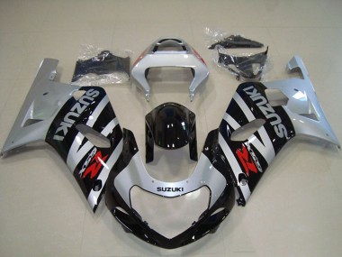 Carenados Moto Suzuki GSXR 750 2001-2003 - Plata Negro Brillante Baratos