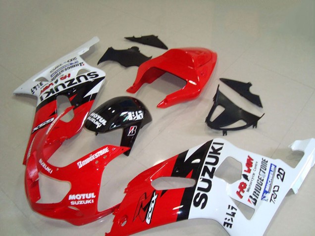 Carenados Moto Suzuki GSXR 750 2001-2003 - Rojo Blanco Negro Brillante Motul Baratos