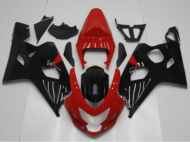 Carenado Moto Suzuki GSXR 750 2004-2005 - Rojo Negro Brillante Baratos