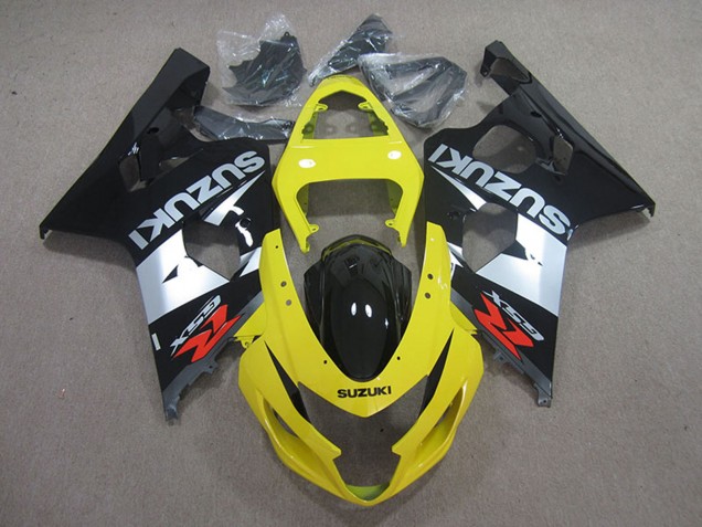 Carenados Moto Suzuki GSXR 750 2004-2005 - Amarillo Plata Negro Baratos