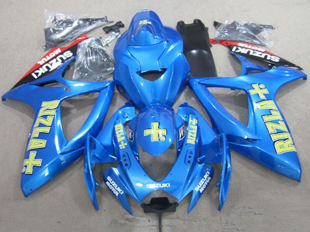 Carenados Moto Suzuki GSXR 750 2006-2007 - Azul Rojo Negro Oro Rizla Baratos
