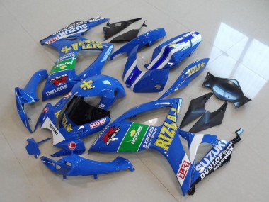 Carenados Moto Suzuki GSXR 750 2006-2007 - Azul Blanco Verde Negro Oro Rizla Baratos