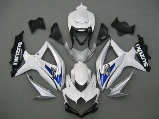 Carenados Moto Suzuki GSXR 750 2008-2010 - Blanco Plata Azul Negro Baratos