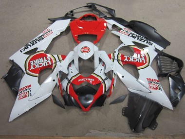 Carenados Moto Suzuki GSXR 1000 2005-2006 - Blanco Rojo Lucky Strike Motul Baratos