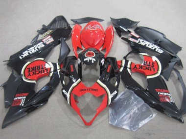 Carenados Moto Suzuki GSXR 1000 2005-2006 - Negro Rojo Lucky Strike Motul Baratos