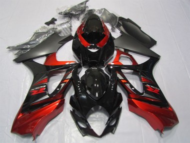 Kits Carenado Moto Suzuki GSXR 1000 2007-2008 - Rojo Negro Brillante Baratos