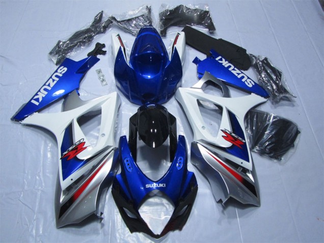 Carenados Moto Suzuki GSXR 1000 2007-2008 - Azul Blanco Rojo Baratos