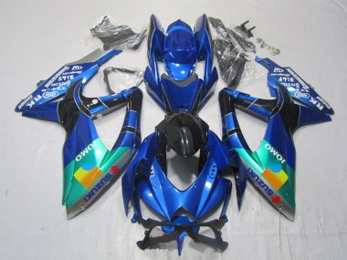 Carenados Moto Suzuki GSXR 1000 2007-2008 - Azul Verde Negro JOMO Baratos