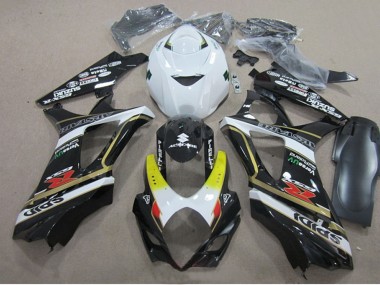 Carenados Moto Suzuki GSXR 1000 2007-2008 - Blanco Amarillo Rojo Negro Baratos