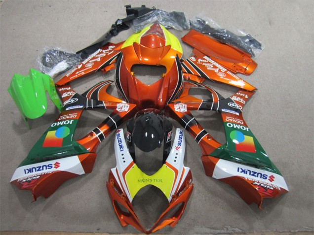 Carenados Moto Suzuki GSXR 1000 2007-2008 - Naranja Amarillo Blanco Rojo Verde Monstruo Baratos