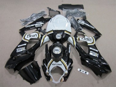 Carenados Moto Suzuki GSXR 1000 2007-2008 - Blanco Negro Lucky Strike Motul Baratos