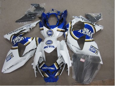 Carenados Moto Suzuki GSXR 1000 2009-2016 - Blanco Azul Lucky Strike Motul Baratos