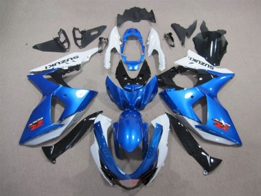 Kits Carenados Moto Suzuki GSXR 1000 2009-2016 - Blanco Azul Negro Baratos