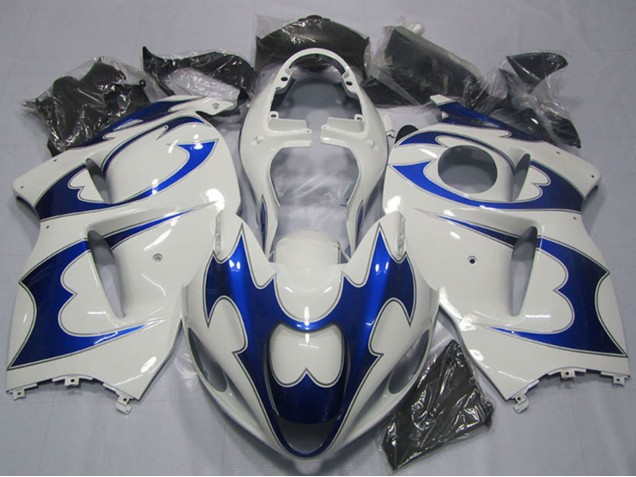 Kits Carenado Moto Suzuki GSXR 1300 Hayabusa 1996-2007 - Blanco Azul Baratos