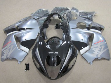 Carenados Moto Suzuki GSXR 1300 Hayabusa 1996-2007 - Negro Mate Plata Baratos