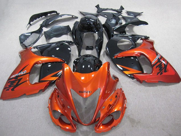 Carenados Moto Suzuki GSXR 1300 Hayabusa 2008-2020 - Naranja Negro Baratos