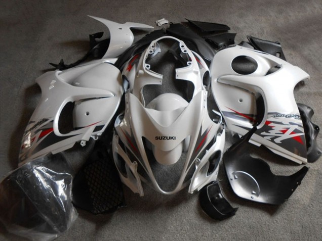 Carenado Moto Suzuki GSXR 1300 Hayabusa 2008-2020 - Blanco Negro Baratos