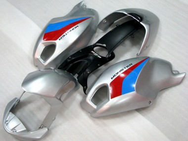 Carenados Moto Ducati Monster 696 2008-2012 - Plata Azul Rojo Baratos