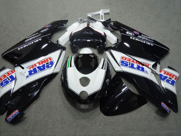 Carenados Moto Ducati 749 999 2003-2004 - Blanco Negro Brillante Parts Unlimited Baratos
