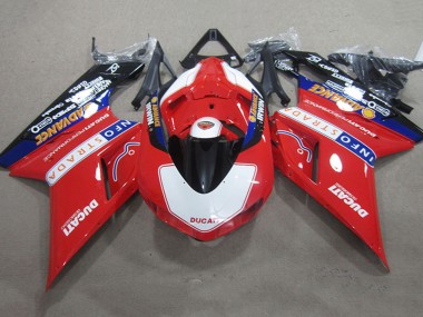 Carenados Moto Ducati 1098 2007-2014 - Rojo Blanco Negro Info Strada Advance Baratos
