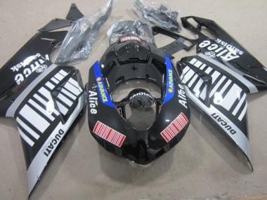 Carenados Moto Ducati 848 1098 1198 2007-2014 - Plata Rojo Azul Negro Brillante Alice Baratos