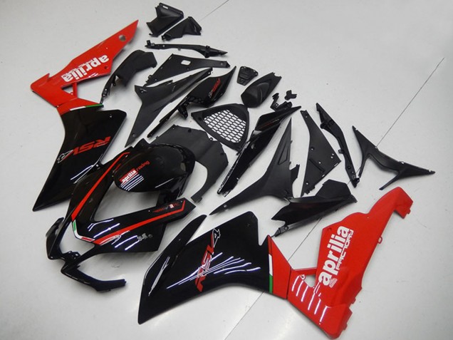 Carenados Moto Aprilia RSV4 1000 2009-2015 - Negro Brillante Rojo Baratos