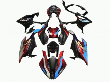 Carenado Moto BMW S1000RR 2019-2022 - Negro Azul Rojo Oro EstiloCarrera Baratos