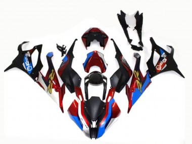 Carenados Moto BMW S1000RR 2019-2022 - Negro Azul Rojo Oro EstiloCarrera Baratos