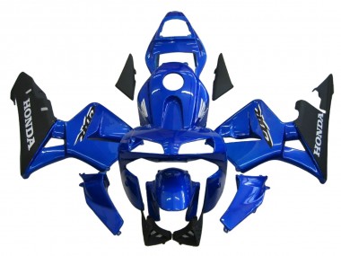 Carenado Moto Honda CBR600RR 2003-2004 - Azul Negro Mate Baratos