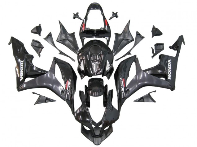 Carenados Moto Honda CBR600RR 2007-2008 - Gris Negro Brillante Calcomanías Baratos
