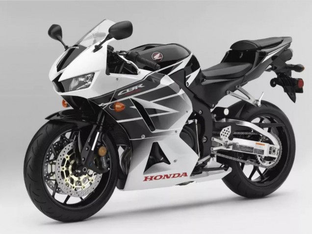 Carenados Moto Honda CBR600RR 2013-2023 - Blanco Negro Baratos