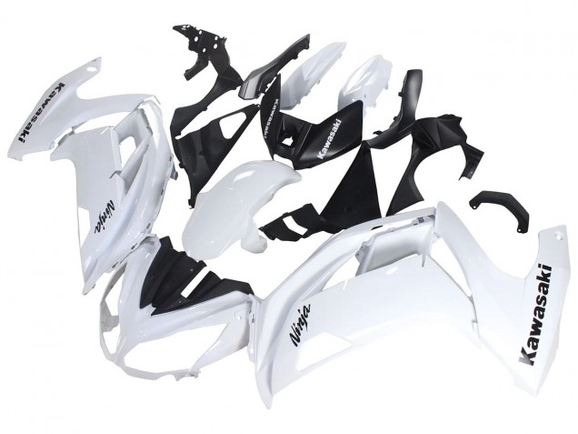 Carenados Moto Kawasaki EX650 2012-2016 - Blanco Negro Baratos