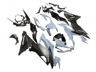 Carenados Moto Kawasaki ZX6R 2019-2022 - Gris Negro Mate Baratos