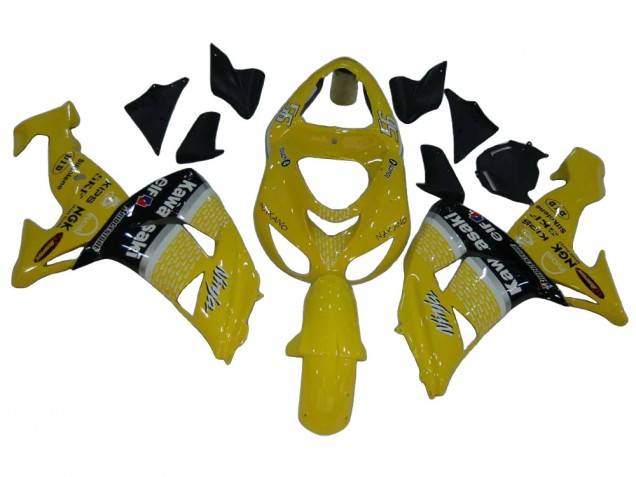 Carenados Moto Kawasaki ZX10R 2006-2007 - Amarillo Plata Negro Elf Baratos