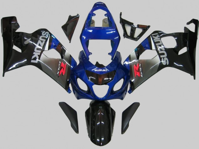 Carenados Moto Suzuki GSXR 600/750 2004-2005 - Azul Gris Negro Brillante Baratos