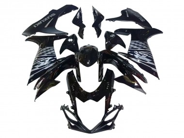 Carenados Moto Suzuki GSXR 600/750 2011-2024 - Negro Brillante Plata Baratos
