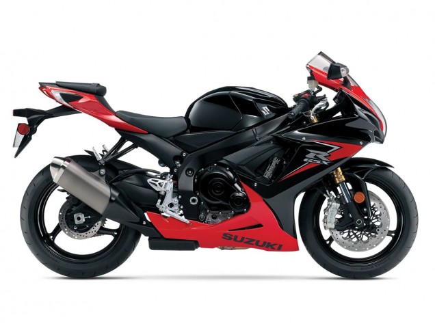 Carenados Moto Suzuki GSXR 600/750 2011-2024 - Rojo Negro Brillante Baratos