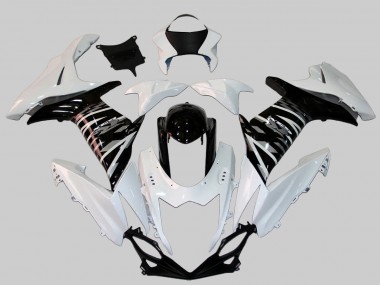 Carenado Moto Suzuki GSXR 600/750 2011-2024 - Blanco Negro Brillante Baratos