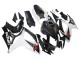 Carenados Moto Suzuki GSXR 600/750 2006-2007 - Negro Blanco FibraCarbono Estilo Baratos