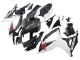 Carenados Moto Suzuki GSXR 600/750 2006-2007 - Negro Blanco FibraCarbono Estilo Baratos